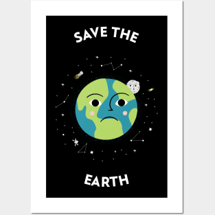 Save the Earth - Space Lover, Earth Posters and Art